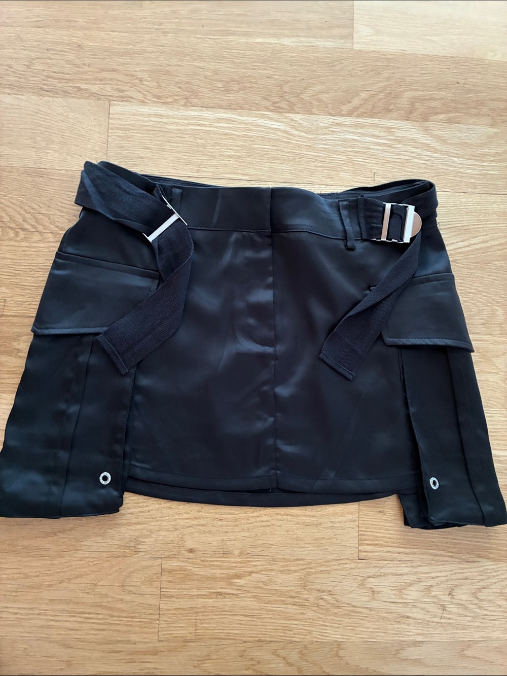 Forever 21 Black Mini Skirt with Utility Belt Detail